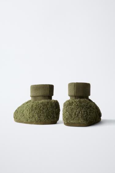 MONSTER SLIPPERS - Khaki Green by Zara - Image 4