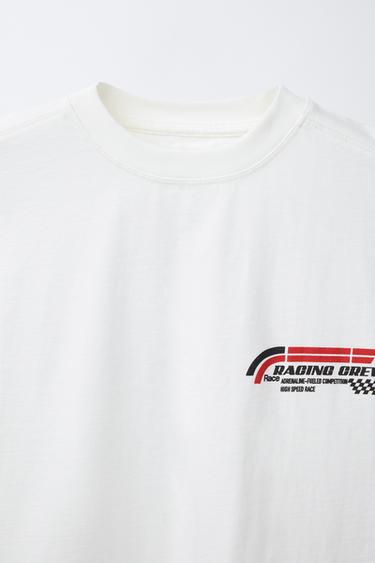 SLOGAN PRINT T-SHIRT - White de Zara - Image 2