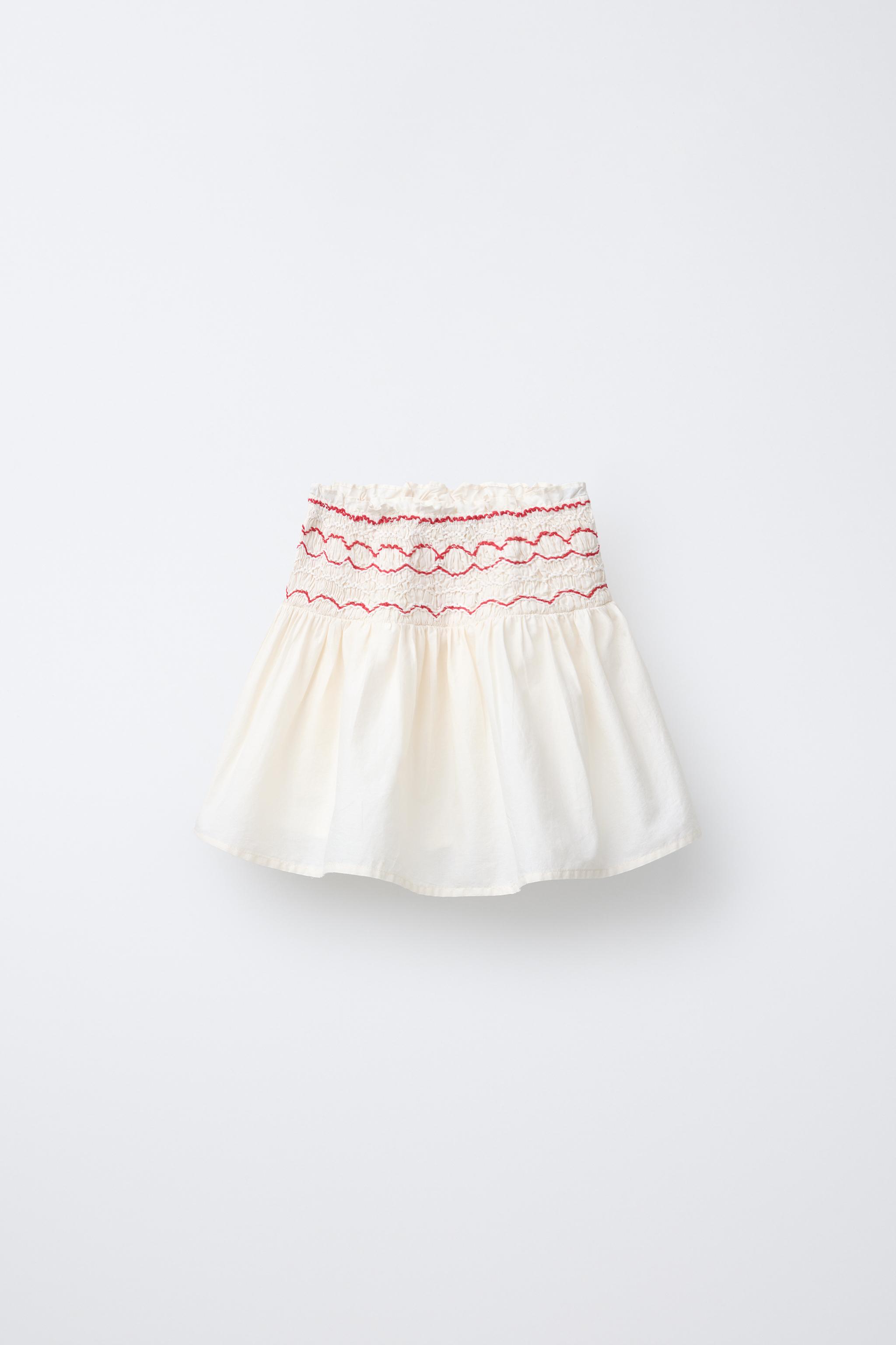 【送料0円】 Ecru - SKORT EMBROIDERED CHERRY / States United ZARA | Red テープ・マスキングテープ