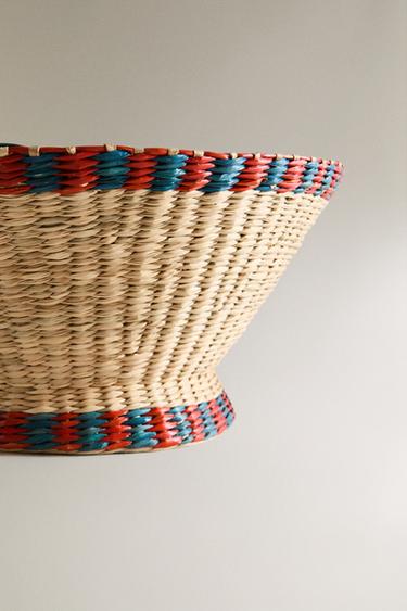 CONTRAST SEAGRASS BASKET - Light beige by Zara - Image 3