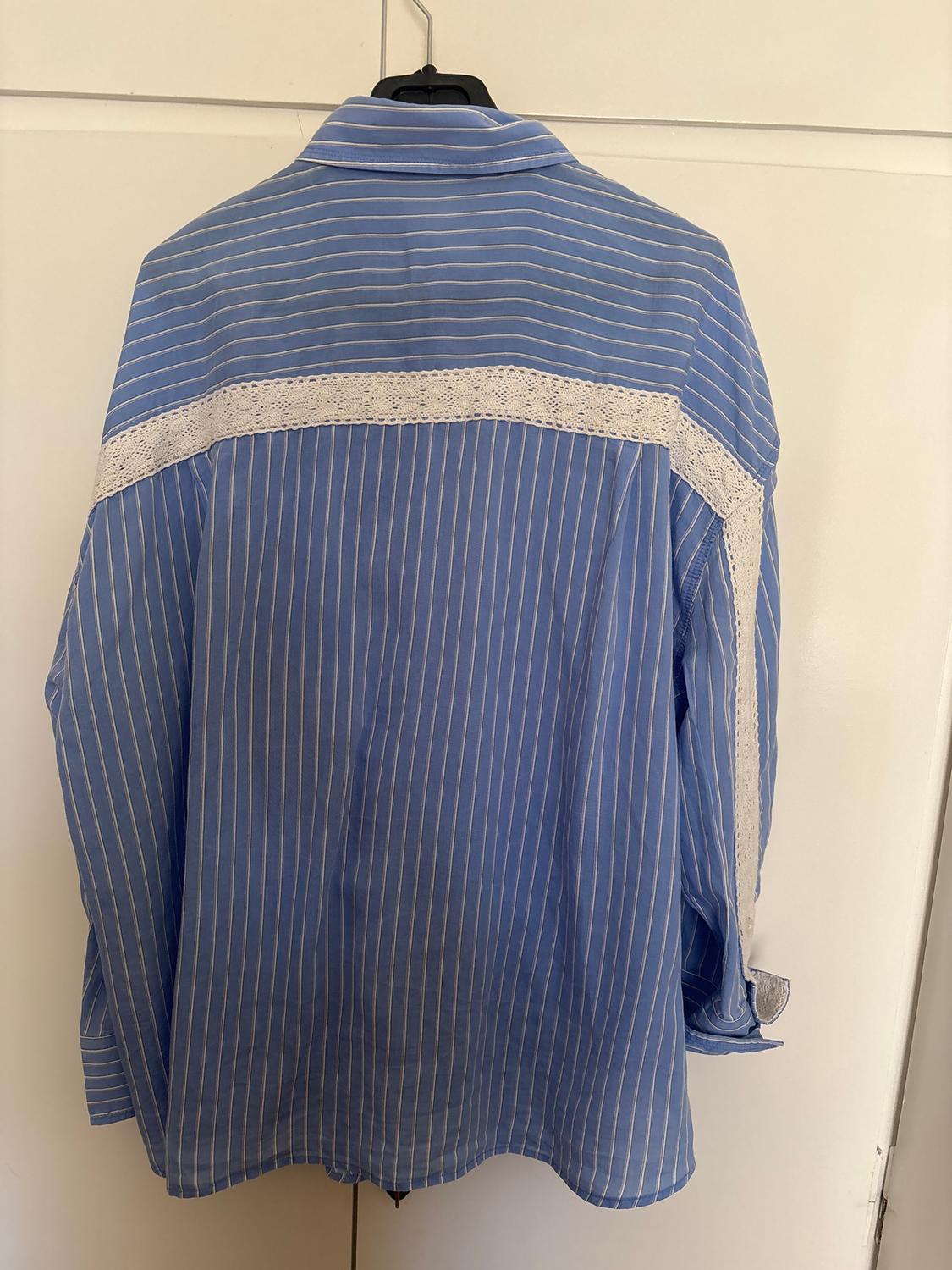 STRIPED OVERSIZE POPLIN SHIRT - Image 2