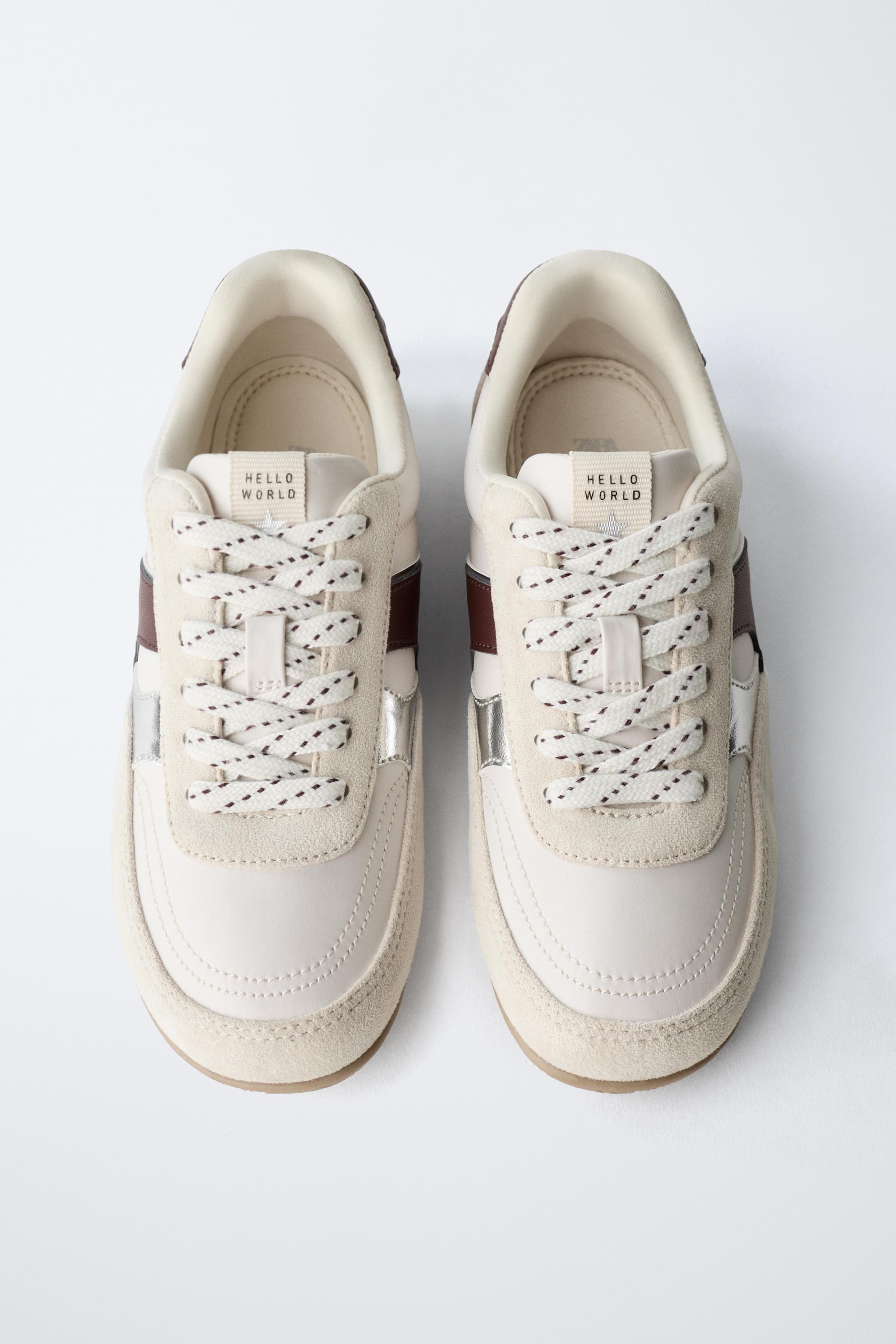 Детские кроссовки Zara CONTRASTING SNEAKERS — фото 5