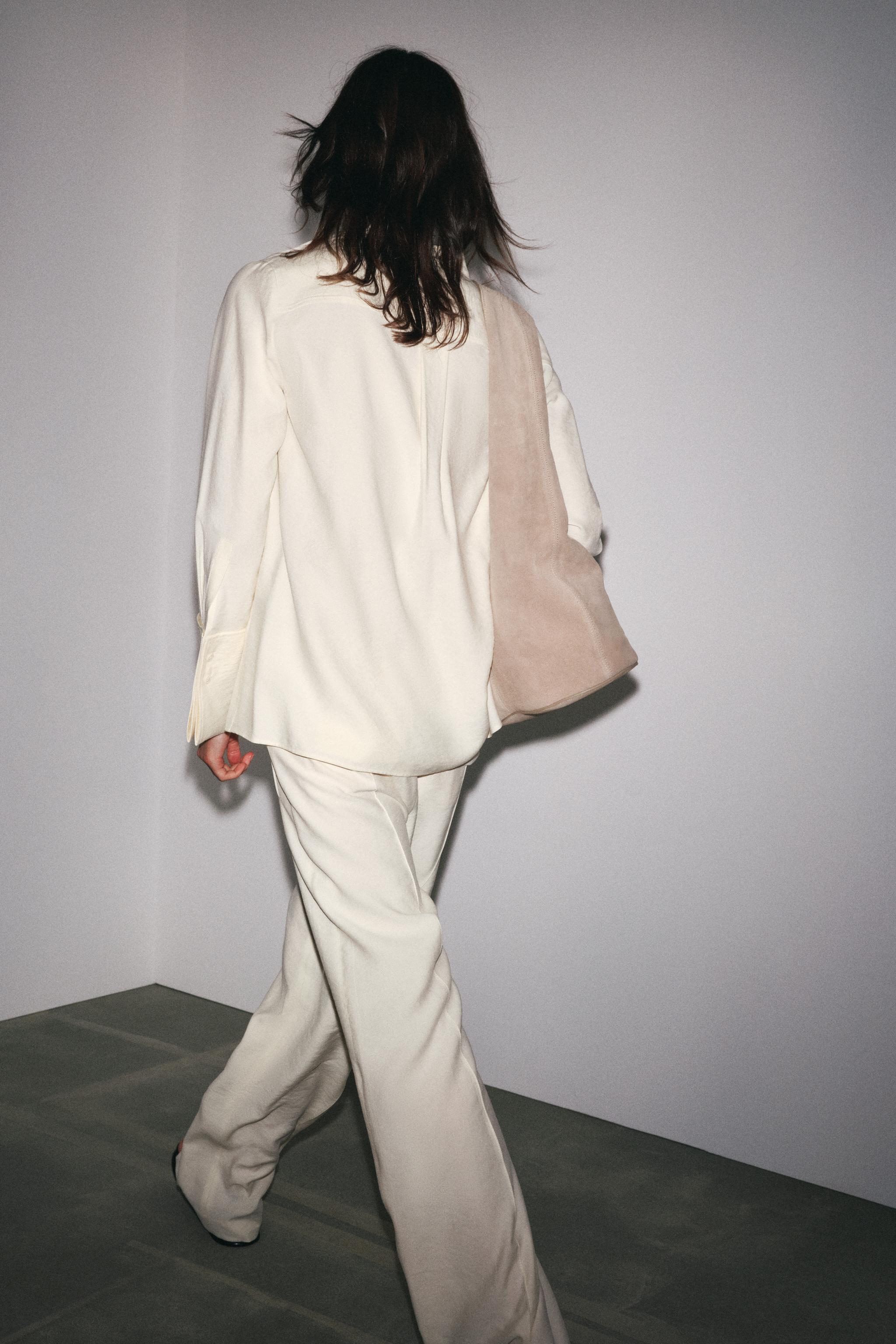 ZW COLLECTION FLOWY POCKET SHIRT - Ecru | ZARA United States