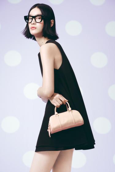 Zara 迷你保齡球包 - 粉紅色