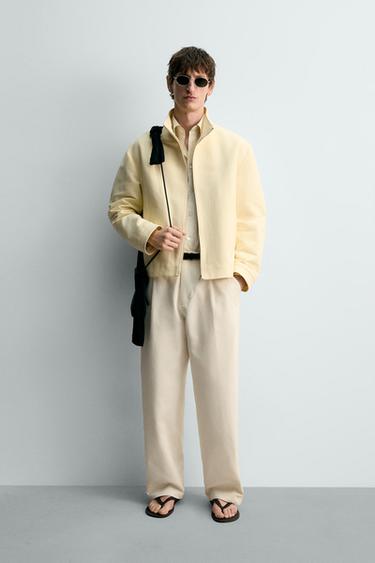 LIMITED EDITION REGULAR FIT JACKET - Butter by Zara