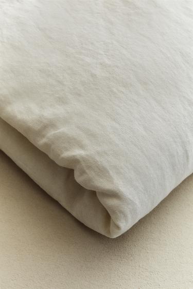SURMATELAS LIN LAVANDE - Blanc cassé de Zara - Image 3