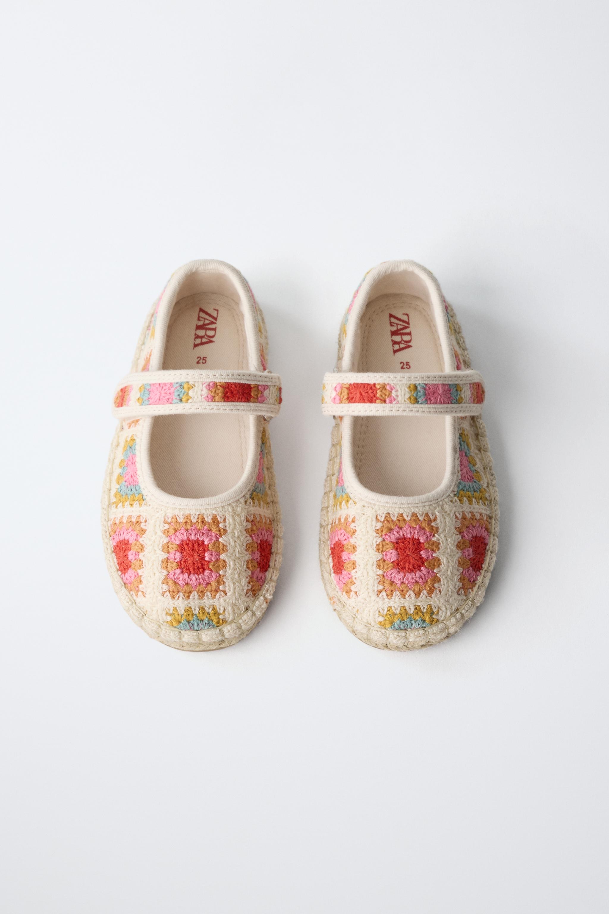 Обувь Zara CROCHET EFFECT BALLET FLATS — фото 4