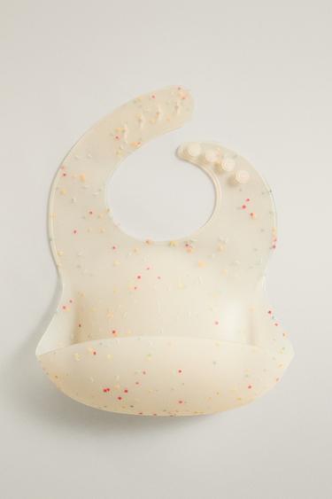 KIDS’ SILICONE CONFETTI BIB — Multicolored 1