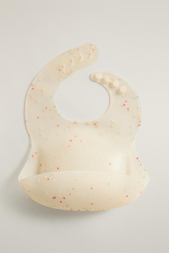 Zara KIDS' SILICONE CONFETTI BIB - 多色 - 圖片 0