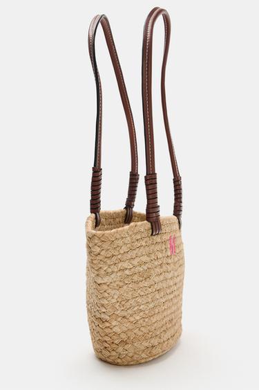 JUTE MINI TOTE BAG - Light beige by Zara - Image 2