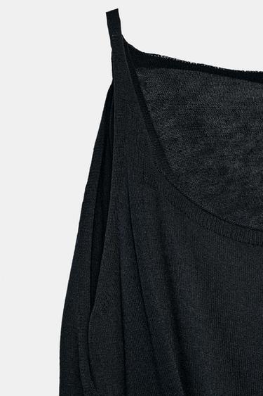 PULL BIMATIÈRE EN MAILLE - Bleu marine de Zara - Image 9