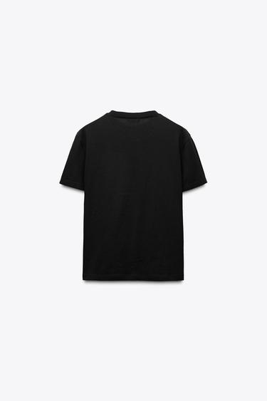 TU filles T-shirt basique en coton floral noir taille 5 ans TU filles T-shirt basique en coton floral noir taille 5 ans