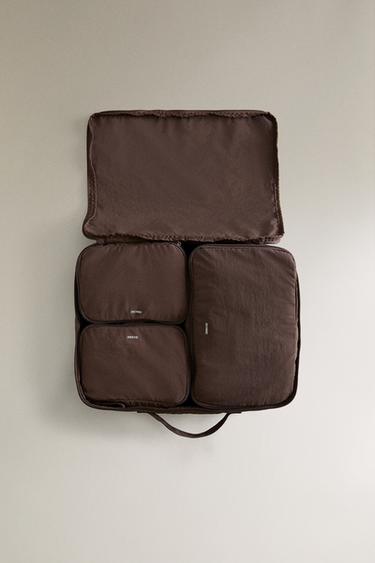 TROUSSES DE TOILETTE RANGEMENT VOYAGE - Marron de Zara - Image 2