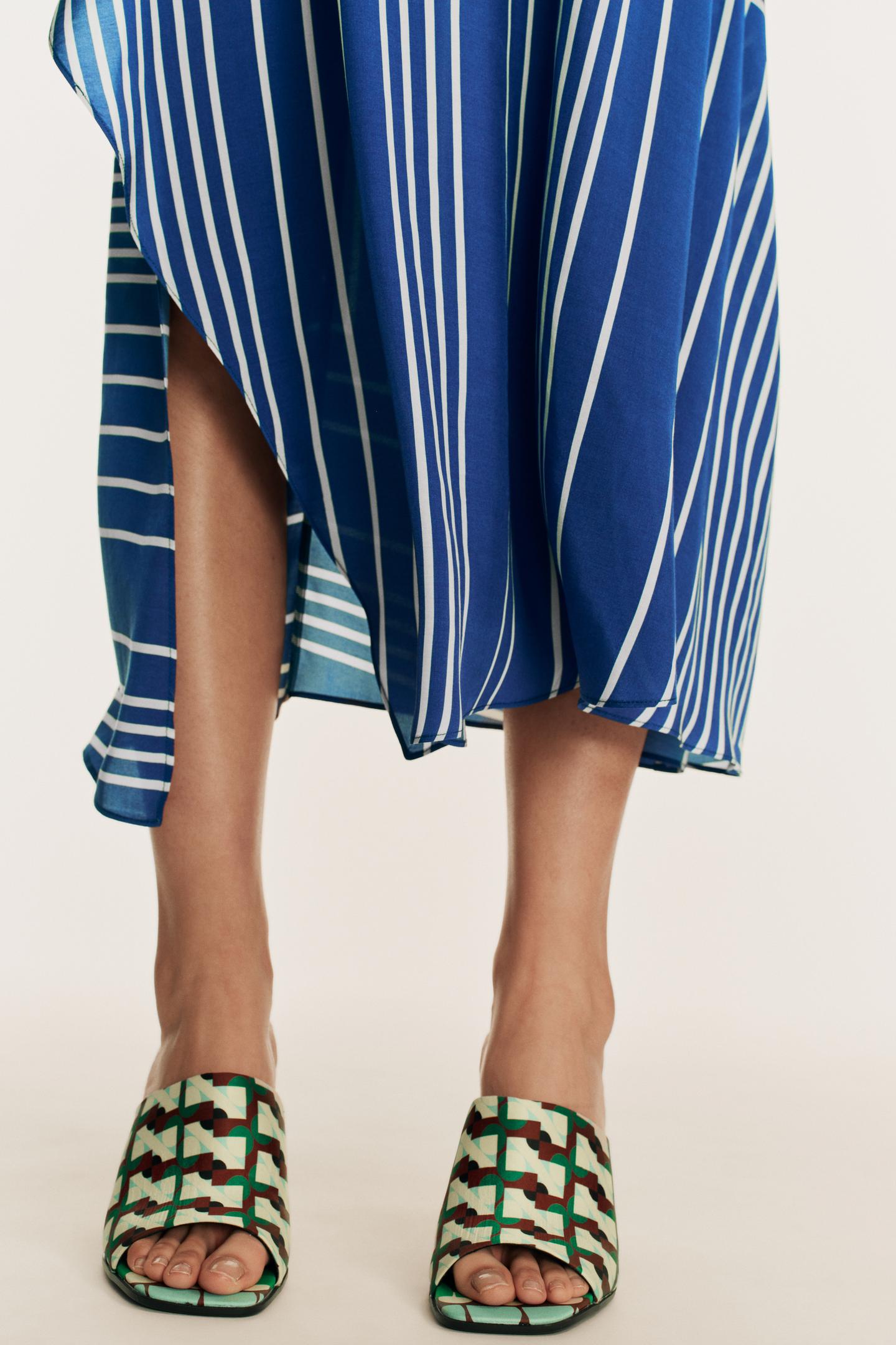Женские сабо Zara Limited Edition Printed Mule Heels, цвет: Разноцветный — фото 2