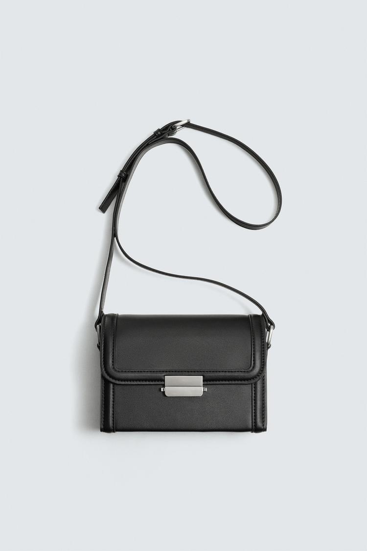ZARA RIGID BOX CROSSBODY BAG