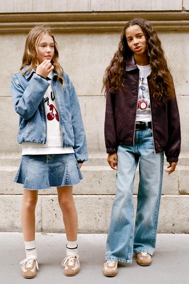LEATHER-EFFECT BOMBER JACKET - Burgundy by Zara - Image 9