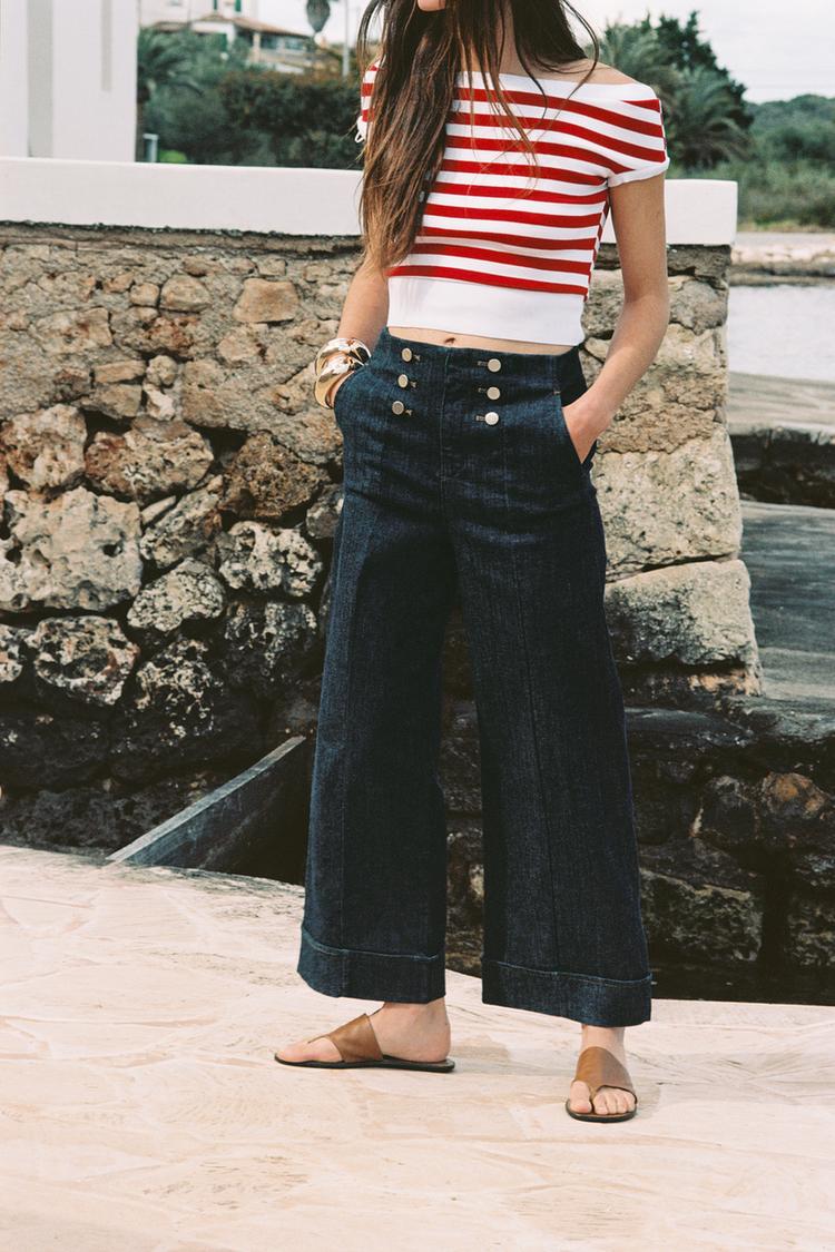 BUTTON CULOTTES - Indigo by Zara - Image 0