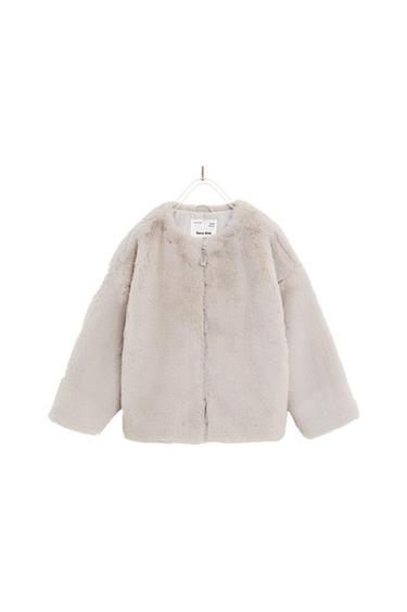 FAUX FUR 3/4 LENGTH COAT