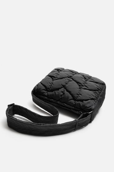 QUILTED CROSSBODY BAG - Black by Zara - Image 3