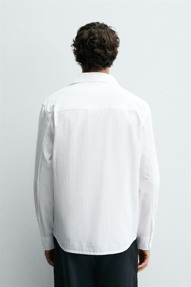 CREASED-EFFECT SHIRT - White by Zara - Image 2