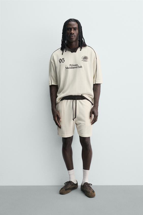 RETRO CONTRAST SOCCER SHORTS from Zara - $49.90