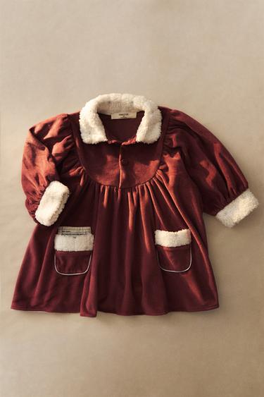 VESTIDO INFANTIL MAMÁ NOEL NAVIDAD - Rojo de Zara