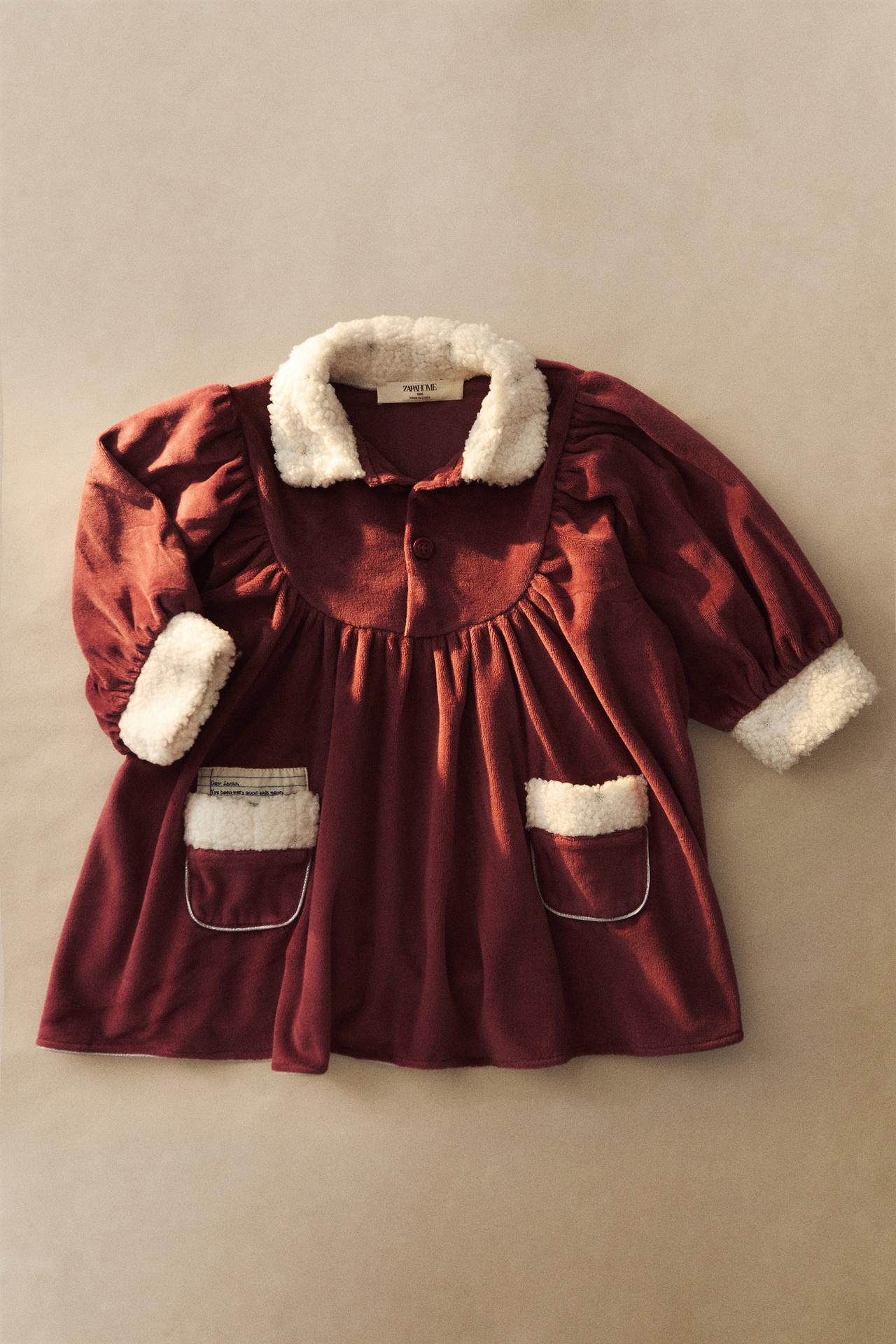 KIDS’ MRS. CLAUS CHRISTMAS DRESS — Red