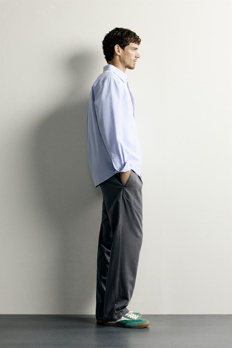Camisa Oxford texturizada de corte regular 4
