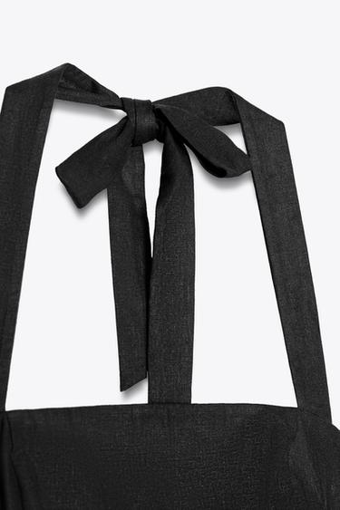 PUFF HEM MINI DRESS - Black by Zara - Image 8