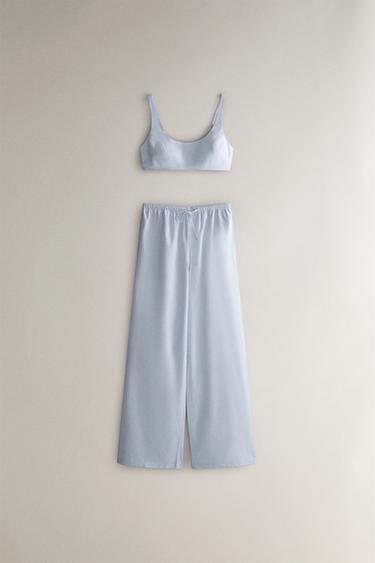 STRIPED TROUSERS - Blue by Zara - Image 3