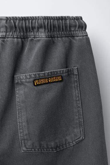 BALLOON PATCH TROUSERS - Blue grey by Zara - Image 3
