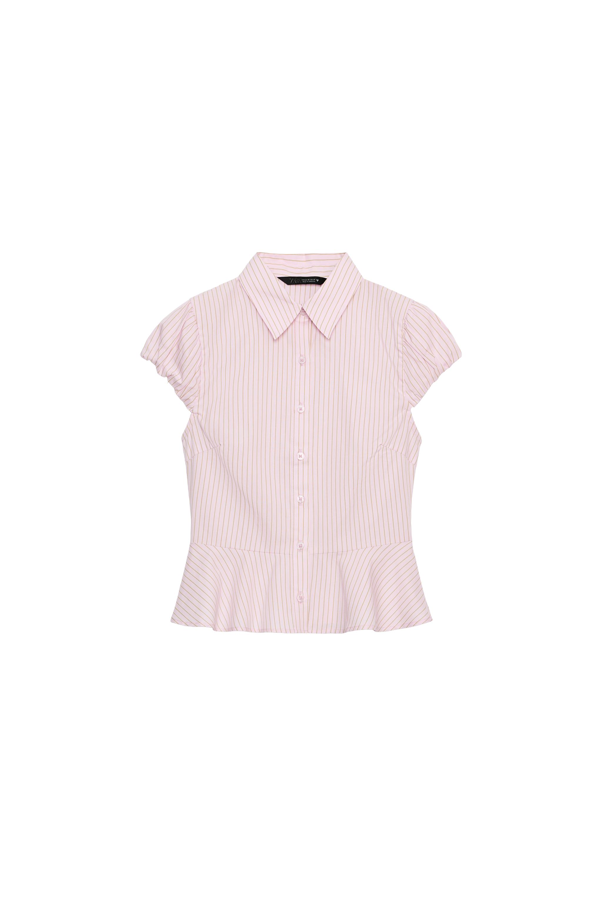 CAMISA RAYAS PEPLUM