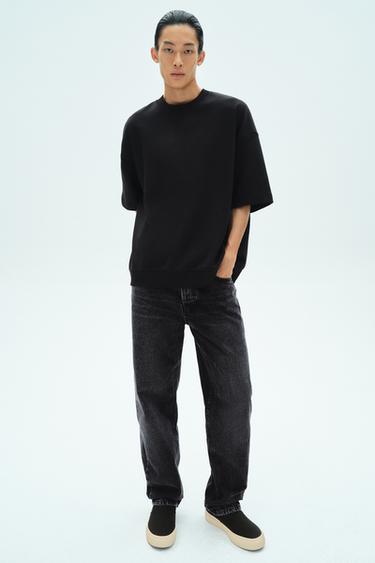 Zara 直筒版牛仔褲 - 碳色