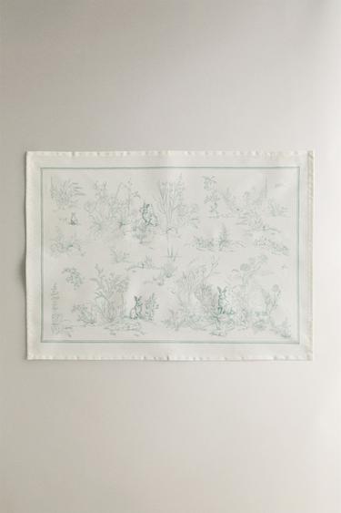RESIN-COATED PLACEMAT - Blue by Zara - Image 0
