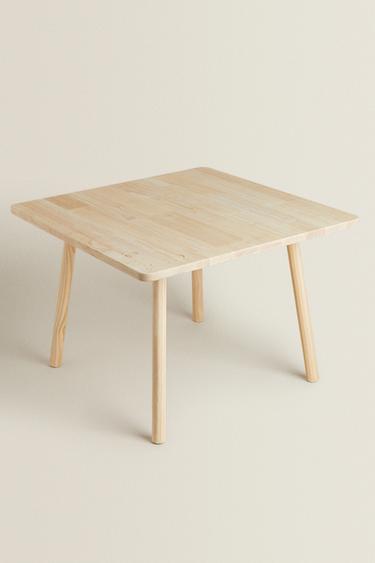 BEAR WOODEN TABLE - Light beige by Zara