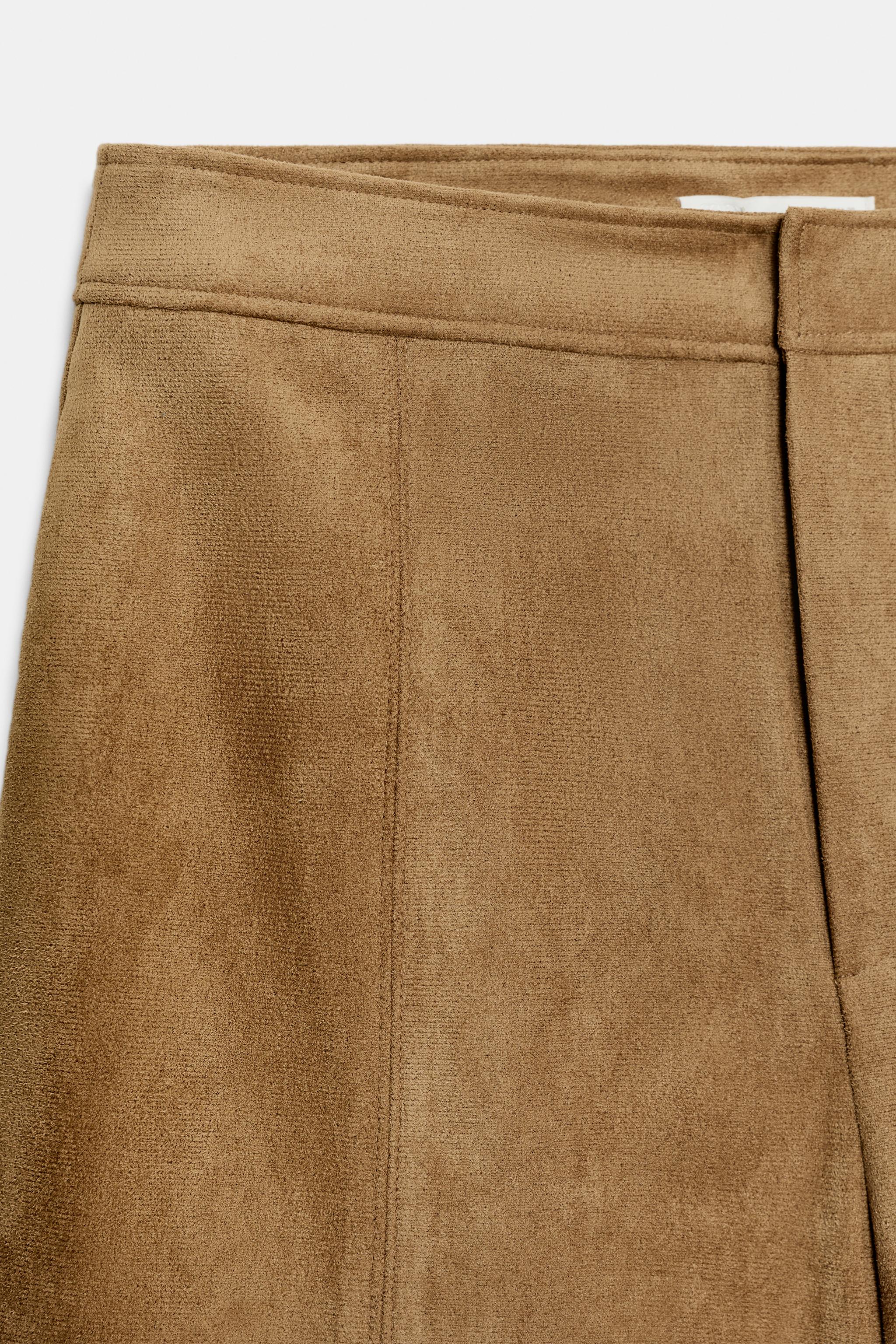 FAUX SUEDE LONG SHORTS