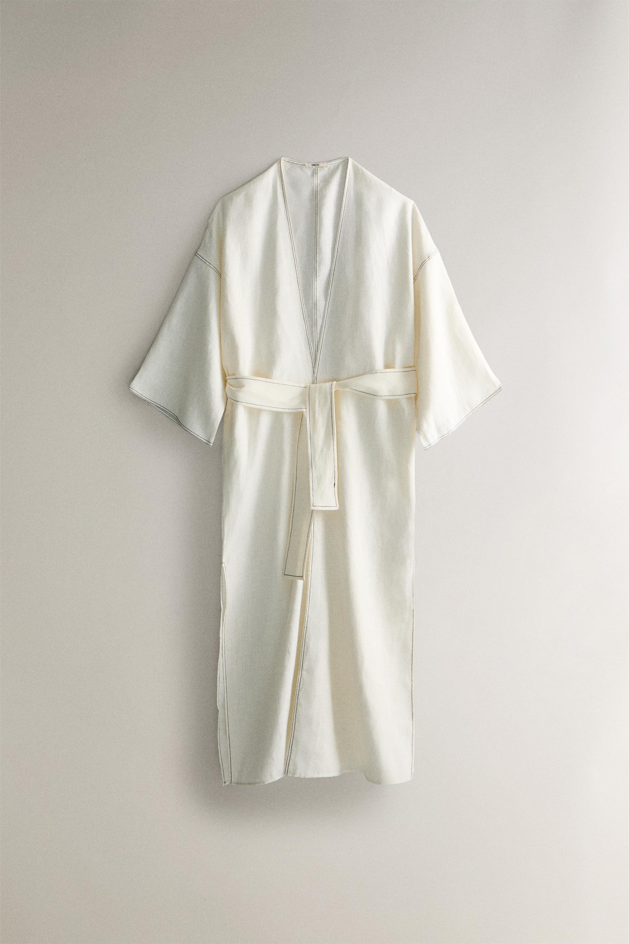 トップス ad1999 robe de chambre stitched top Brighton Robes Women Terry Cotton Zipper Front House Coat