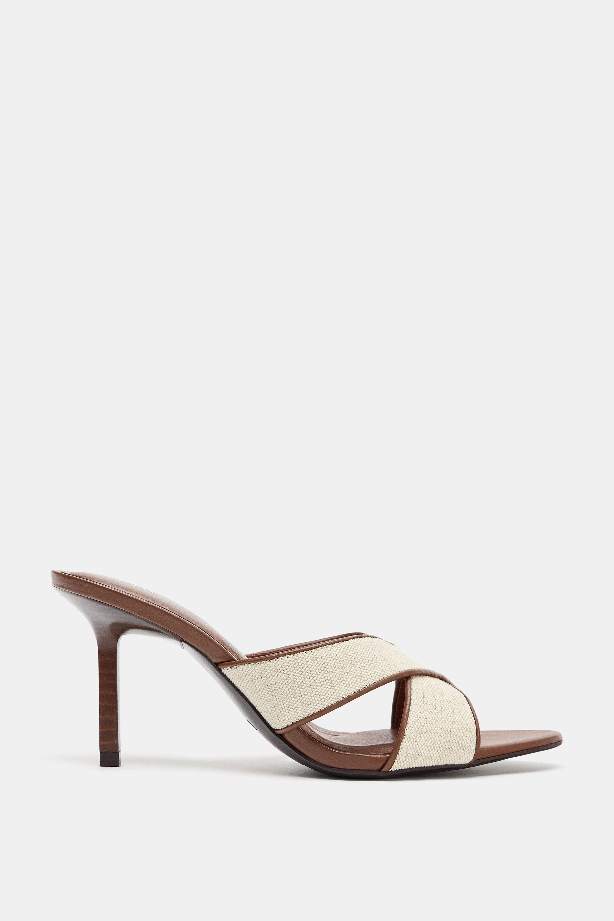 CRISS CROSS HEEL SANDALS