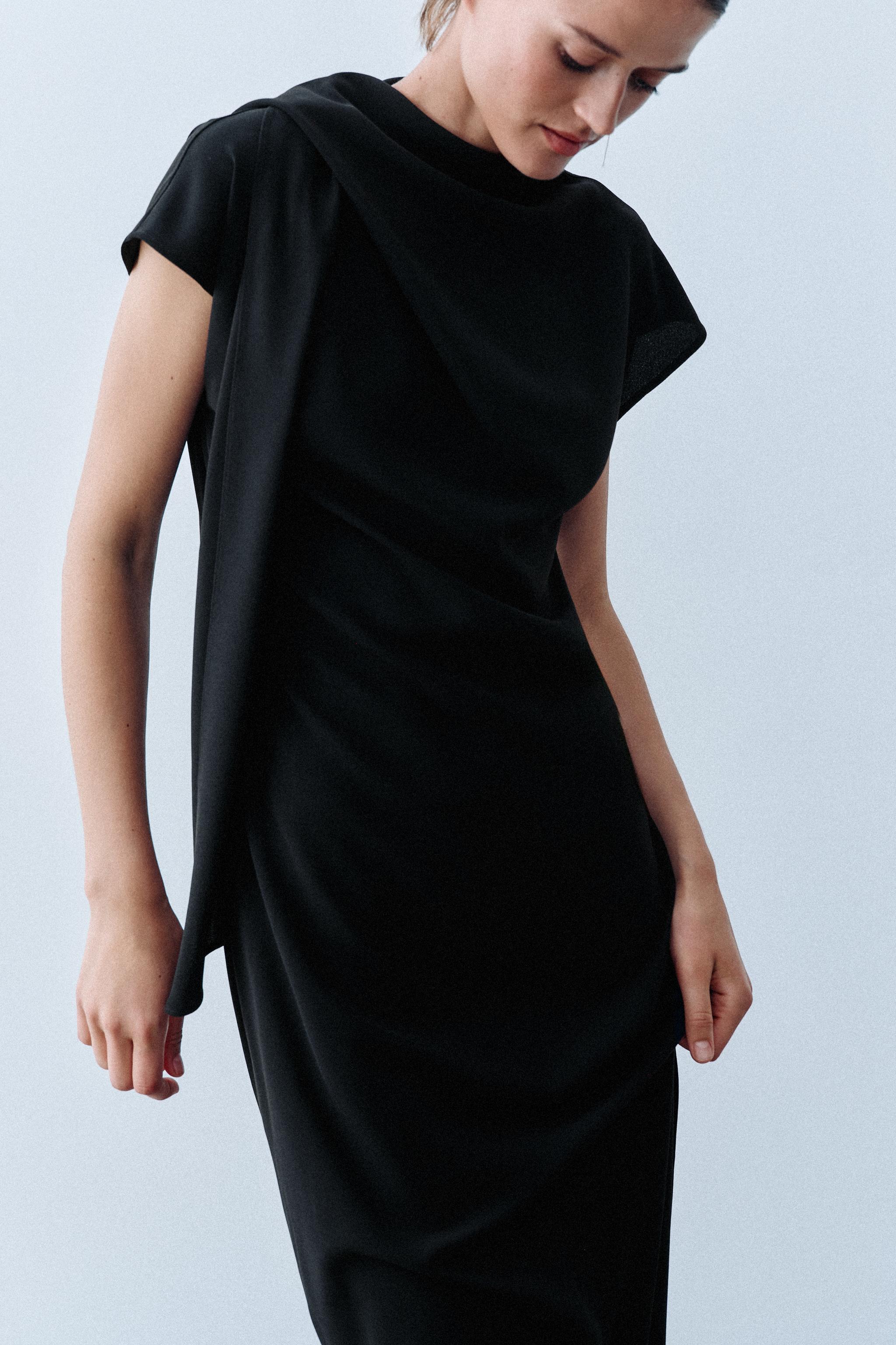 ROBE MI-LONGUE FOULARD