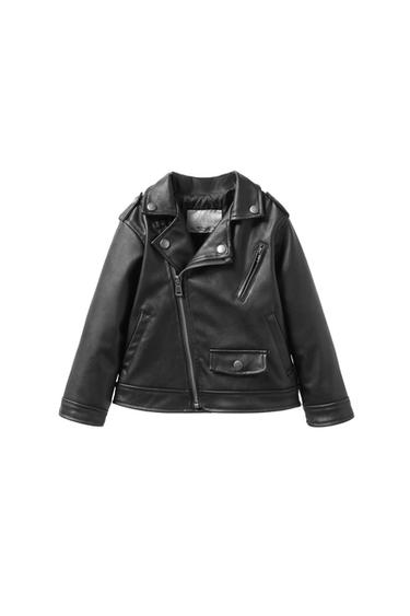 FAUX LEATHER BIKER JACKET