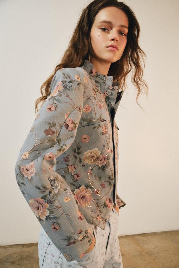 Blazer de jacquard colección ZW 6