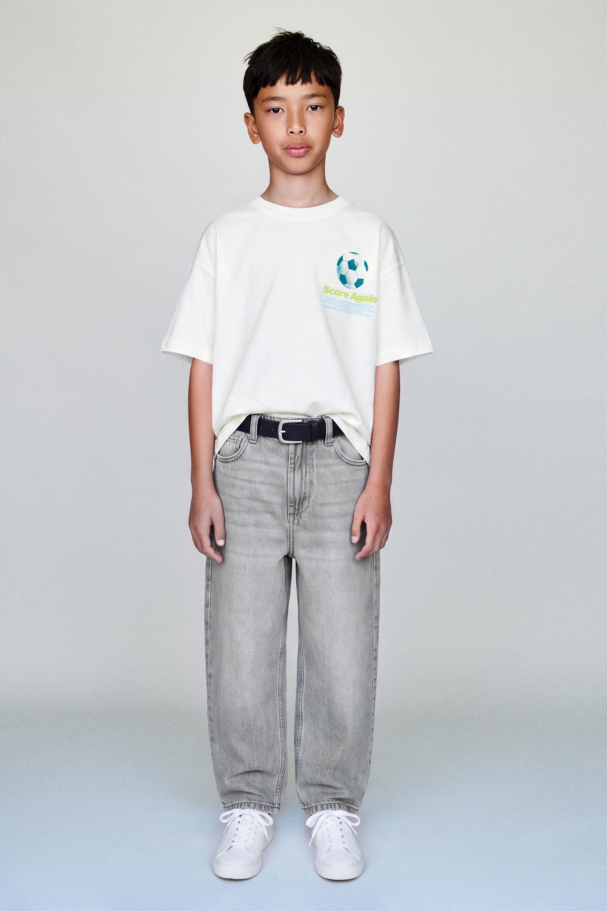 SPORTS PRINT T-SHIRT — Oyster-white
