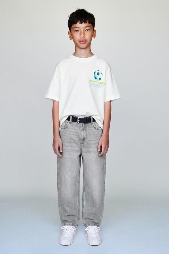 Zara SPORTS PRINT T-SHIRT - Oyster-white - Image 0