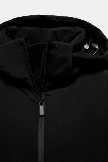 LONG WATER-REPELLENT AND WINDPROOF HOODED DOWN JACKET - Black by Zara - Image 5