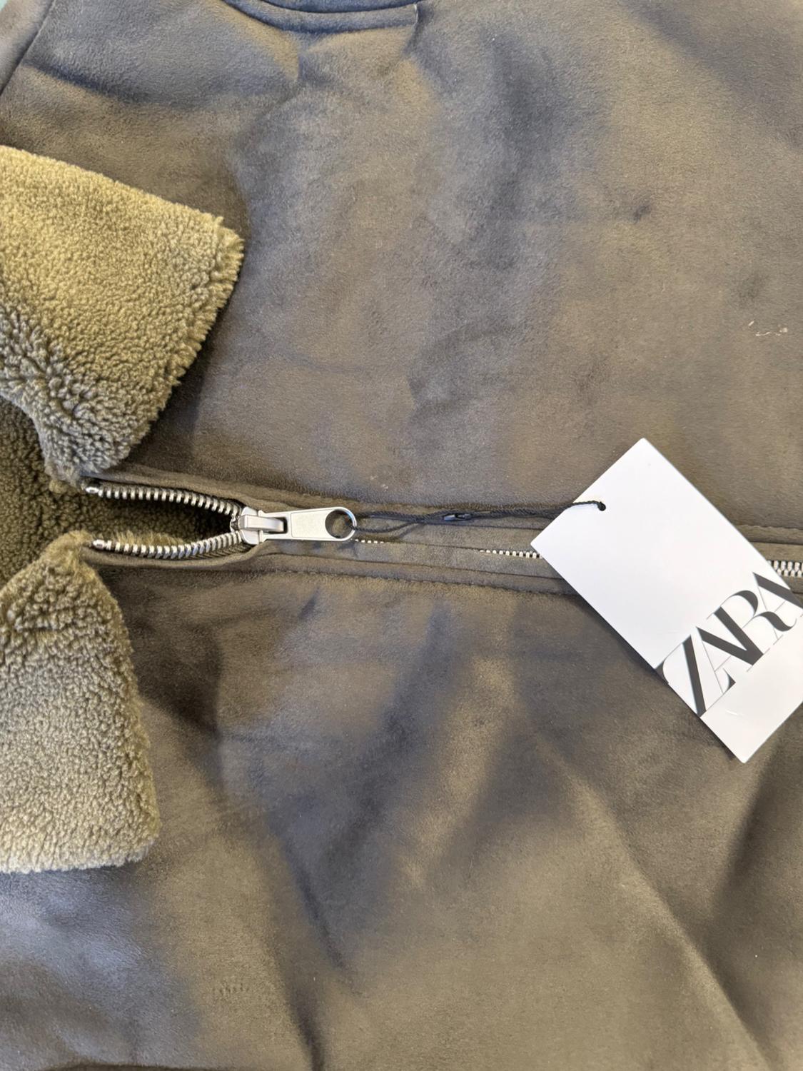 FAUX SUEDE CONTRAST JACKET - Image 3