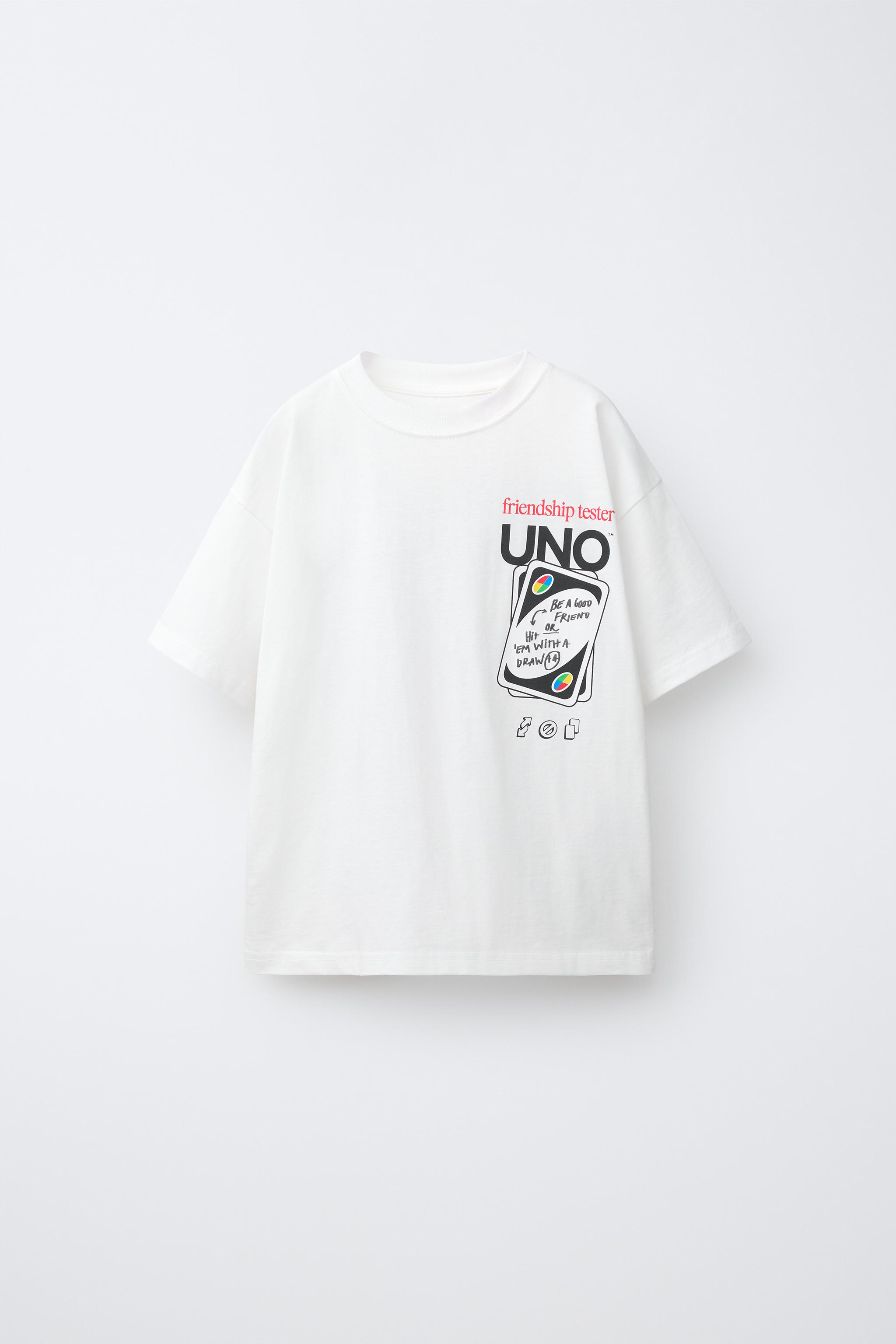 Детские футболки Zara UNO © CARD GAME PRINT T-SHIRT