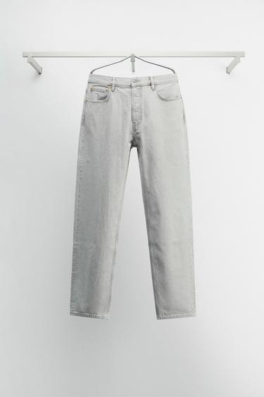 JEAN STRAIGHT FIT - Gris de Zara