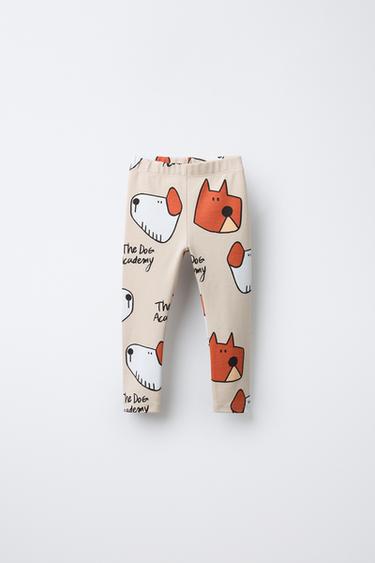 LEGGINGS MIT HUNDE-PRINT - Hellbeige von Zara - Bild 0
