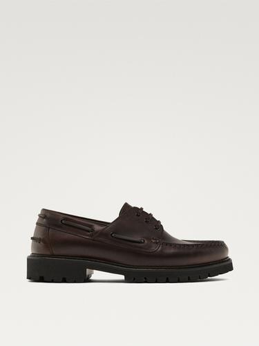 Zara Nappa loafers with track sole - Brown