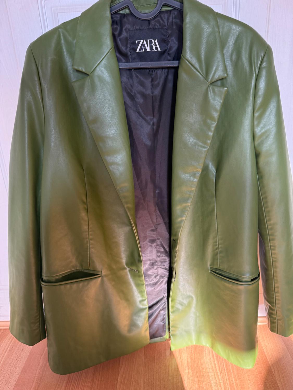 FAUX LEATHER BLAZER - Image 3